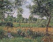 Camille Pissarro early oil painting on canvas